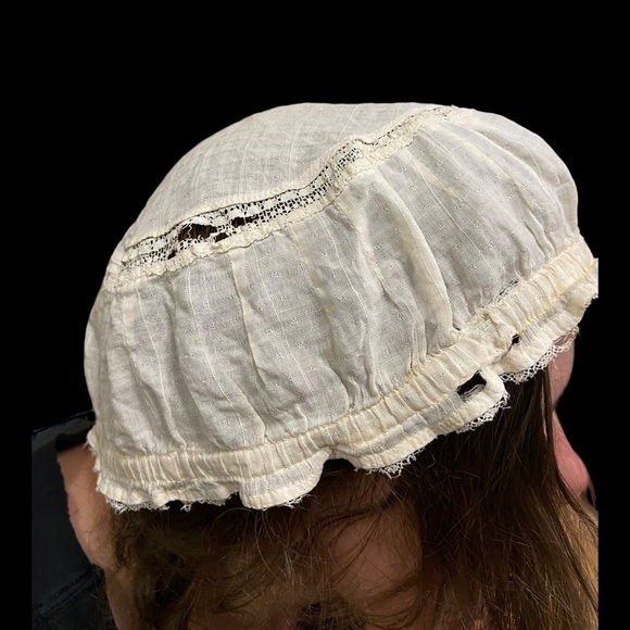 Edwardian Cotton Bed Hat main image 7